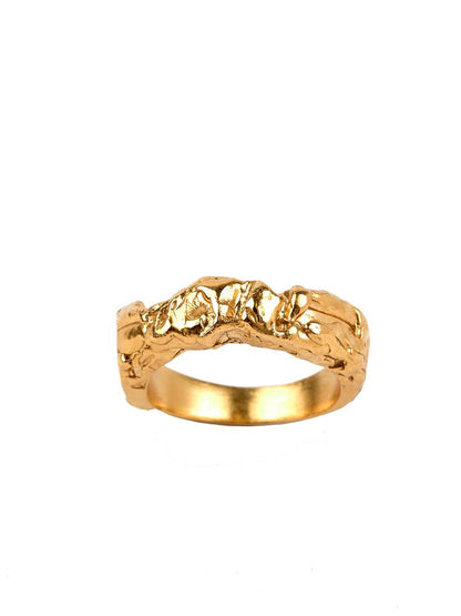 The Rocky Ring - 24kt gold vermeil